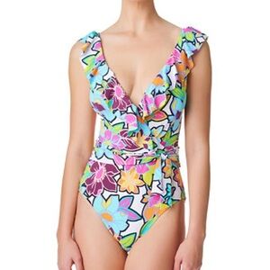 NWT Bleu Rod Beattie One Piece Swim Size 8 Colorcrush